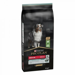PRO PLAN DOG MEDIUM SENSITIVE DIGESTION sausā suņu barība Jērs 14kg